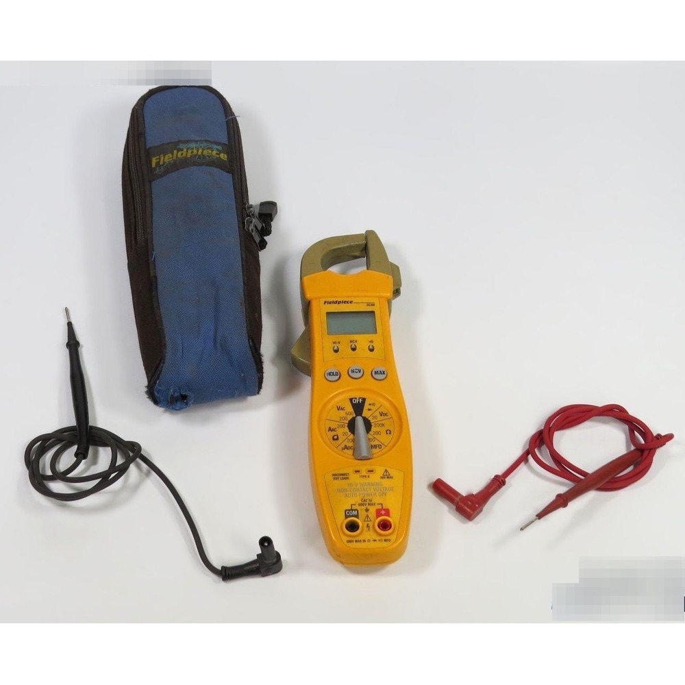 Fieldpiece SC66 Digital Clamp Multimeter NCV AC/DC Voltage Tester Case Leads
